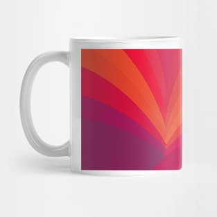 Palm tree, abstraction in hot orange peel and fuchsia colors Mug